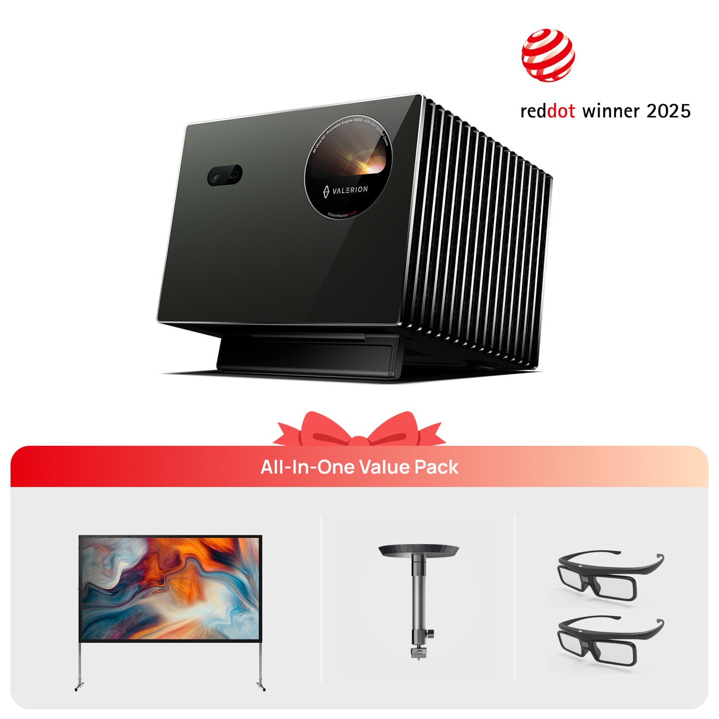 Pro2+Free Outdoor Screen&Ceiling Bracket&3D glasses(EU&UK)