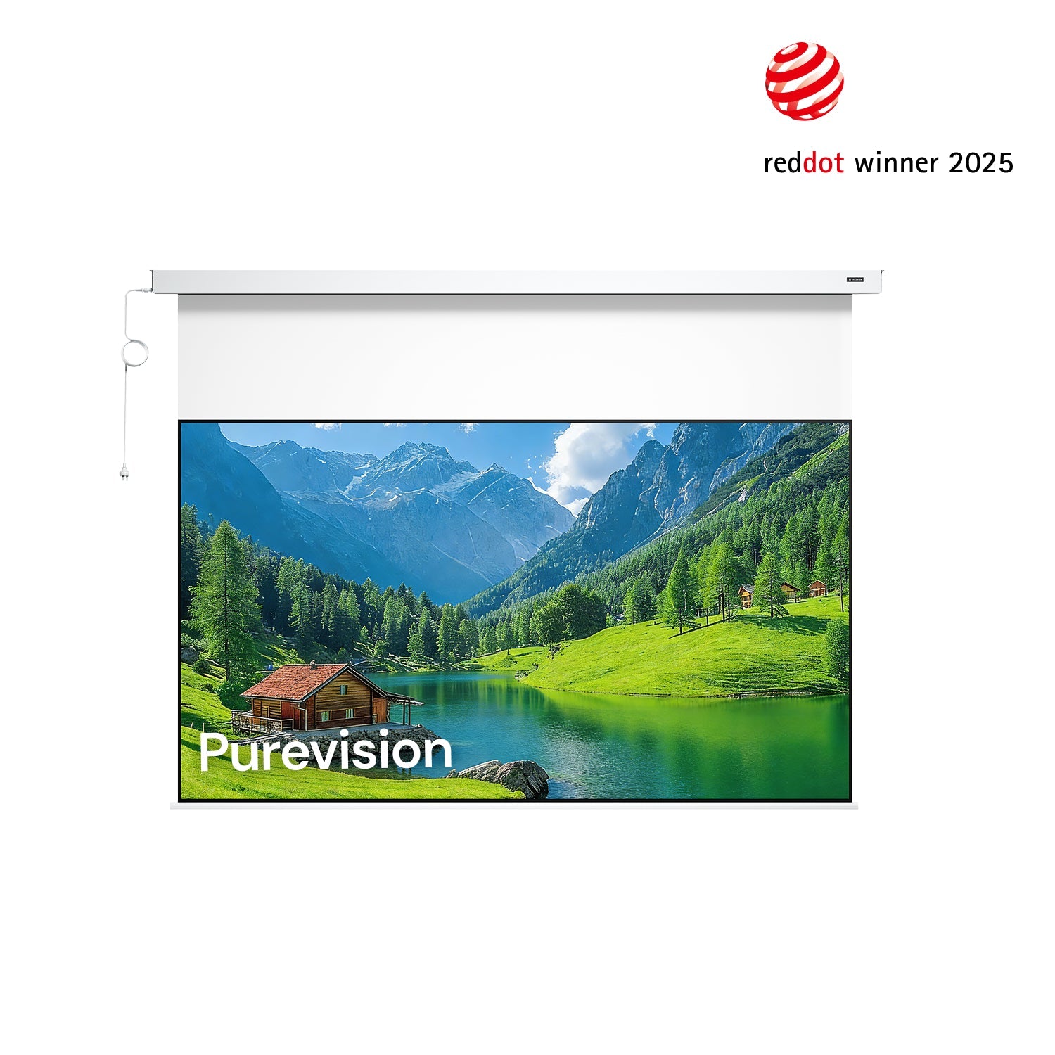 PureVision Anti-Speckle Motorized Matte White Screen(UK)