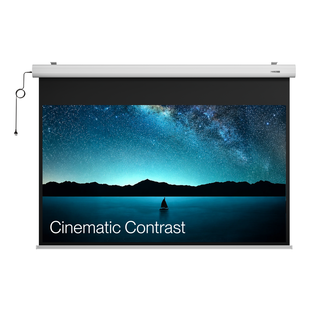 AWOL Valerion CineContrast Motorized Drop-Down Gray Fiberglass Screen