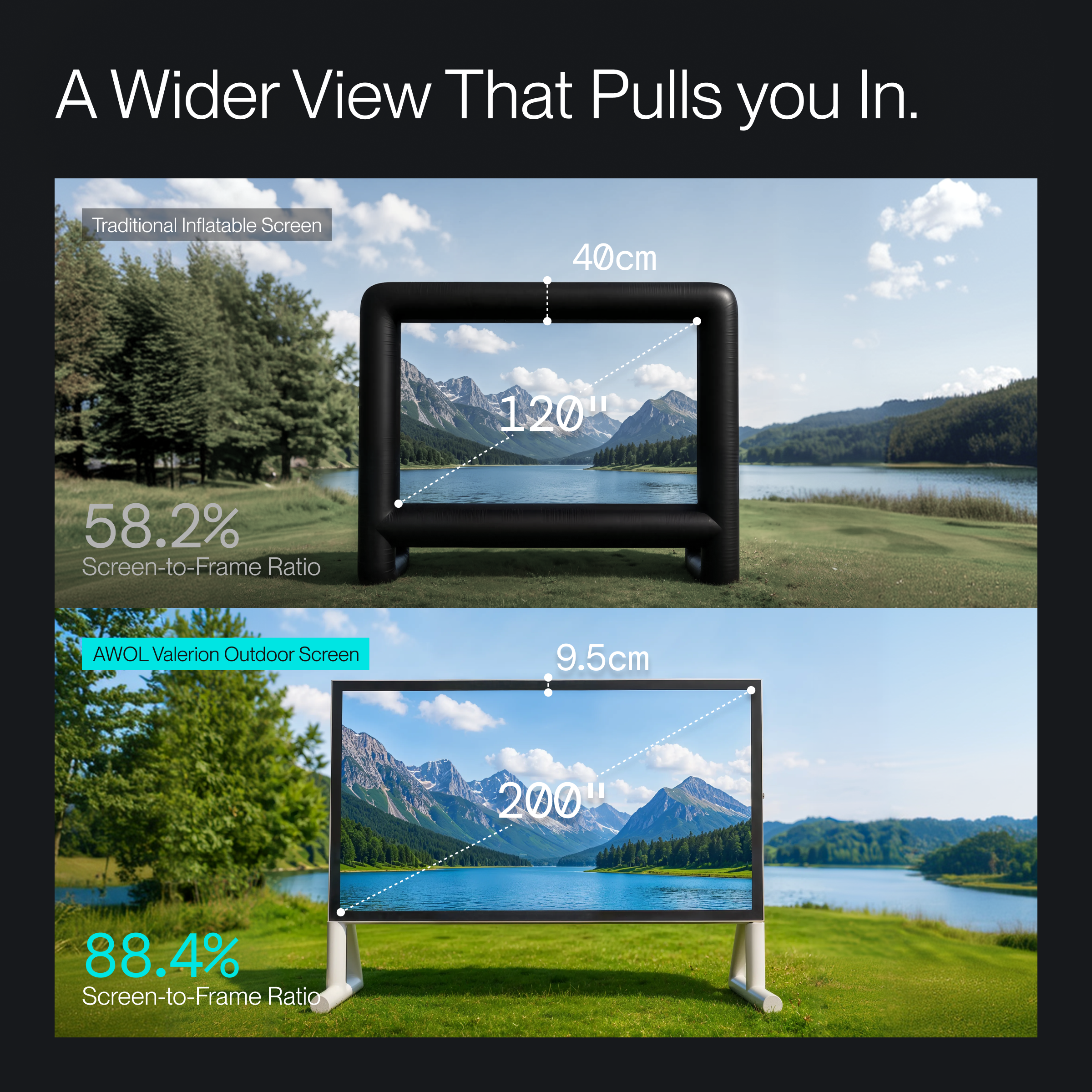 AWOL Valerion Inflatable Outdoor Movie Screen