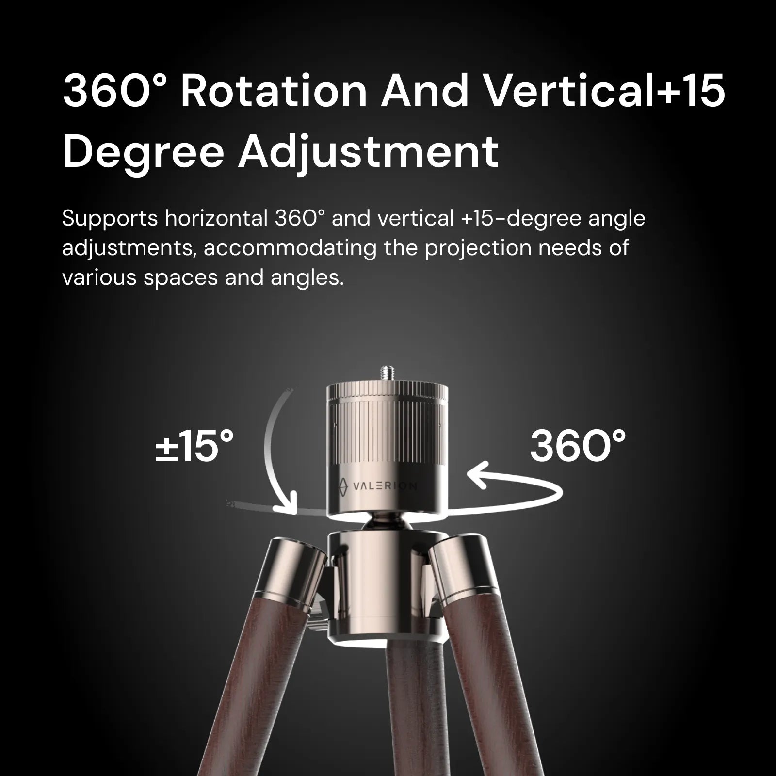 Valerion Walnut Tripod Stand