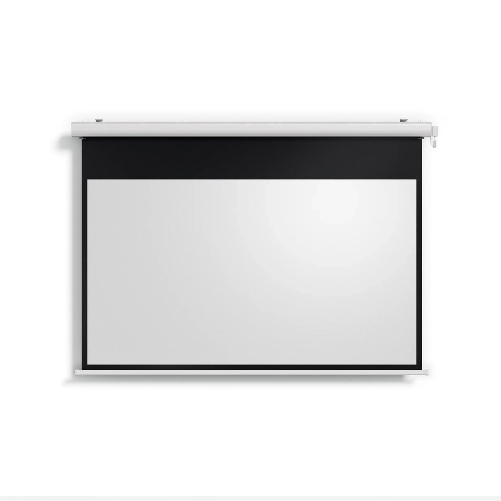 Valerion Backyard Weather Proof Motorized Drop Down Matte White Screen (UK)