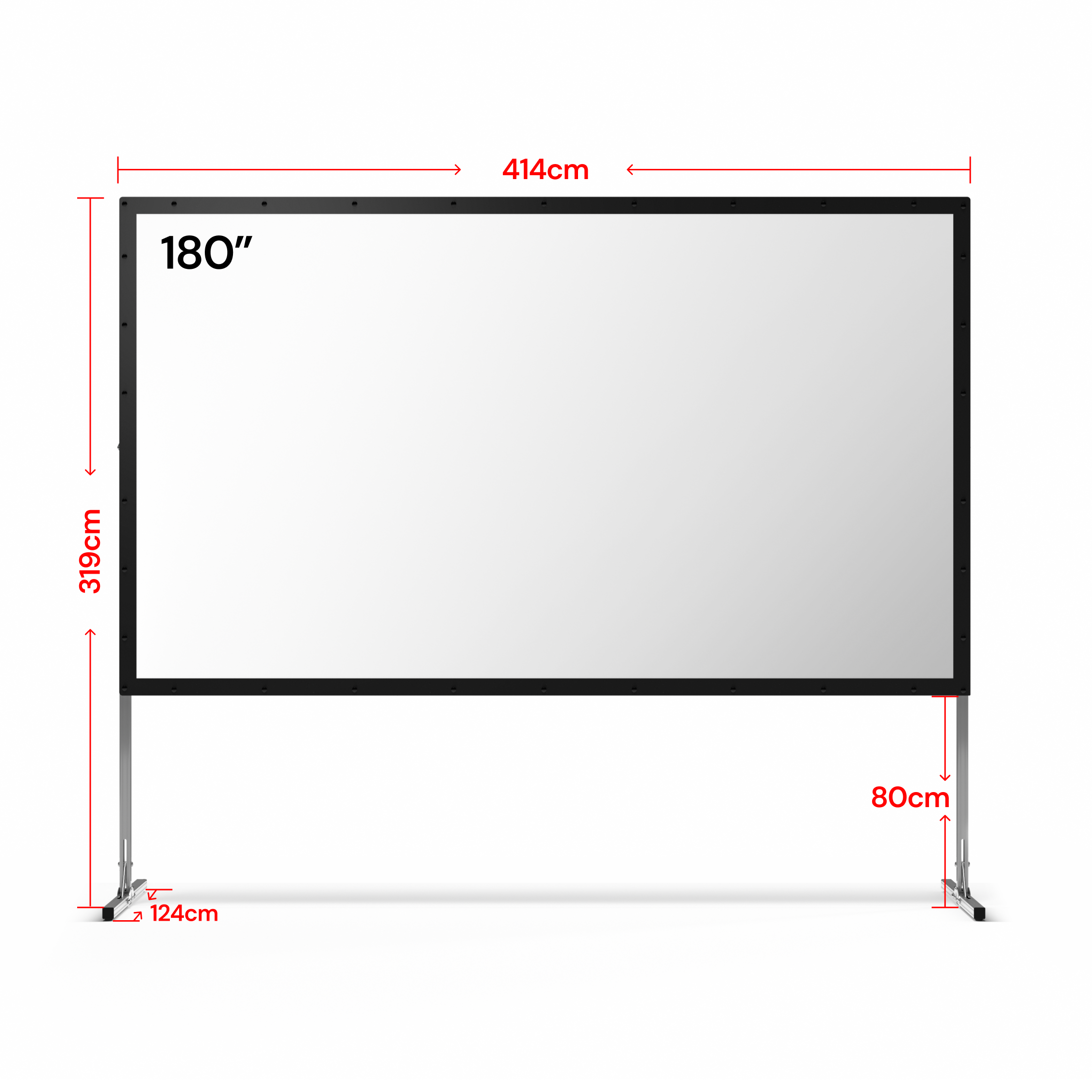 AWOL Valerion Outdoor Camping Portable Folding Matte White Screen（UK）
