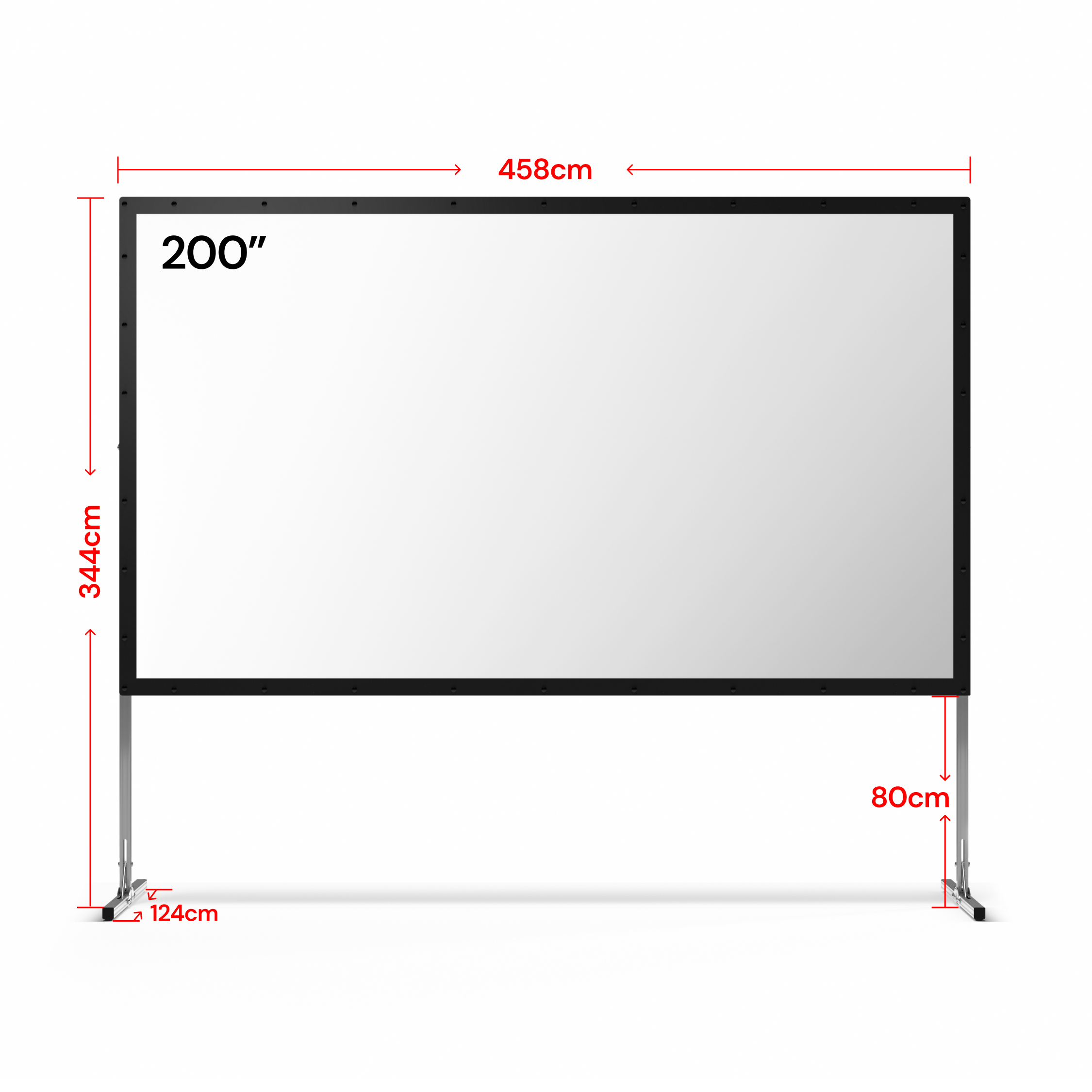 AWOL Valerion Outdoor Camping Portable Folding Matte White Screen（UK）