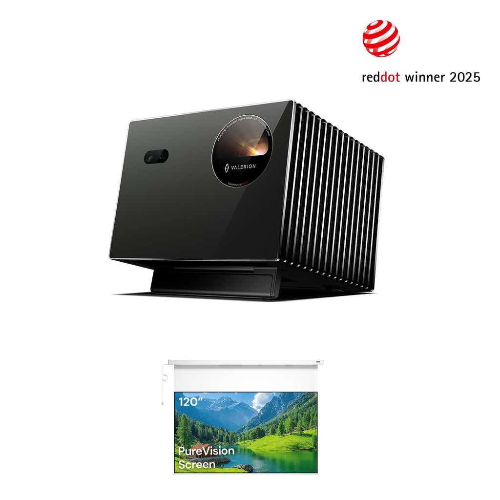 AWOL Valerion Pro 2 +PureVision Anti-Speckle Motorized Matte White Screen