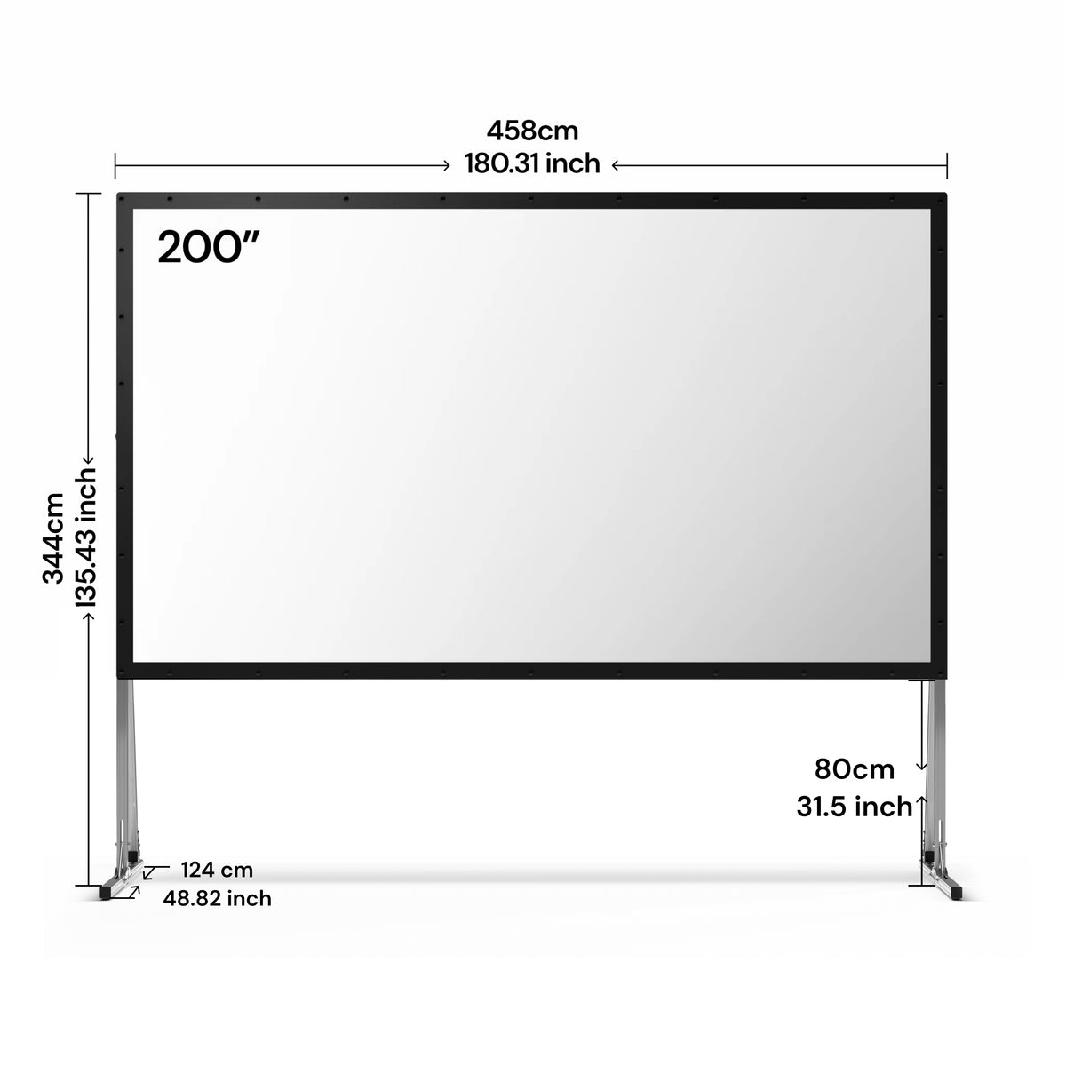 AWOL Valerion Outdoor Camping Portable Folding Matte White Screen（UK）
