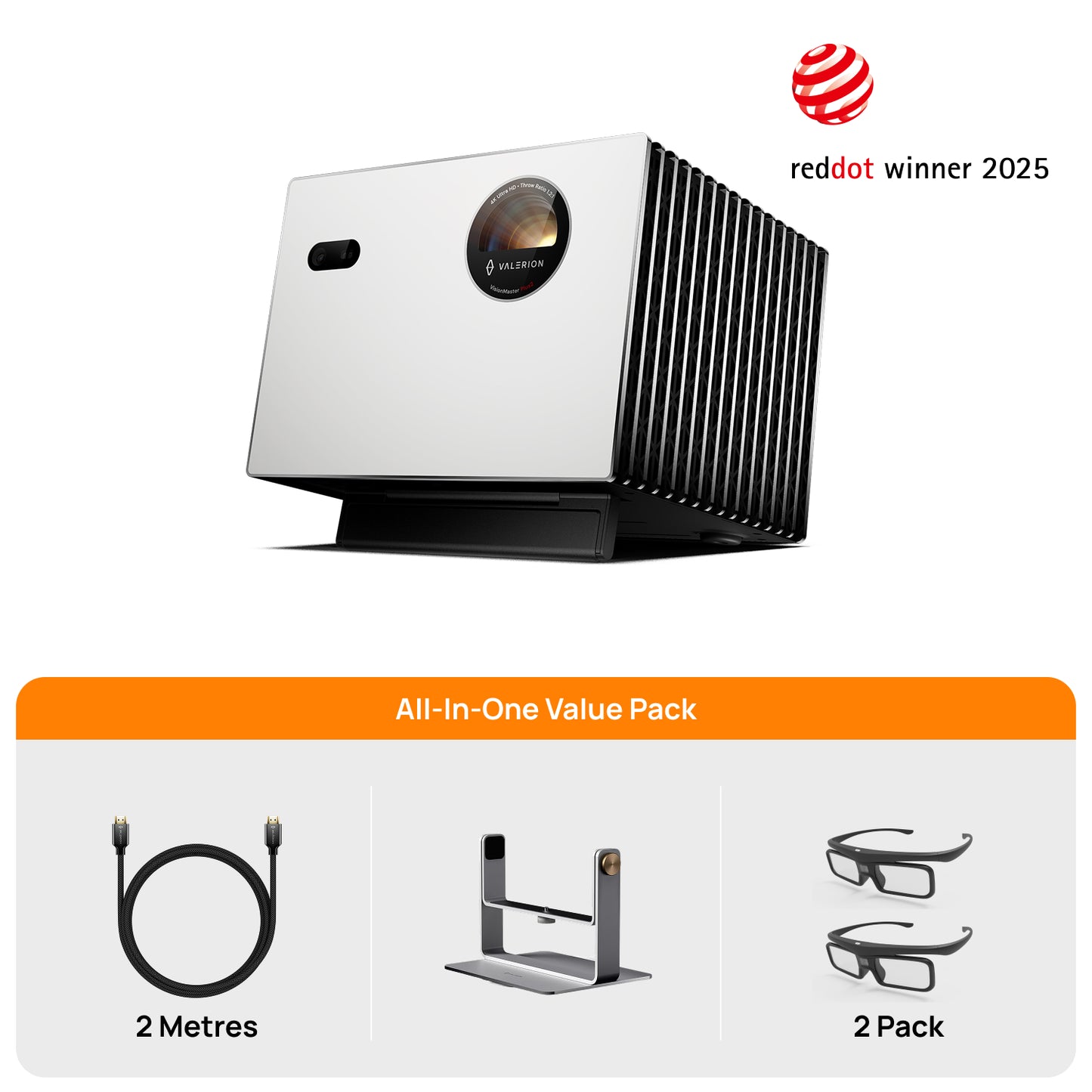 StreamMaster Plus2 + Stand + 3D Glasses (2Pack) + HDMI (EU&UK)