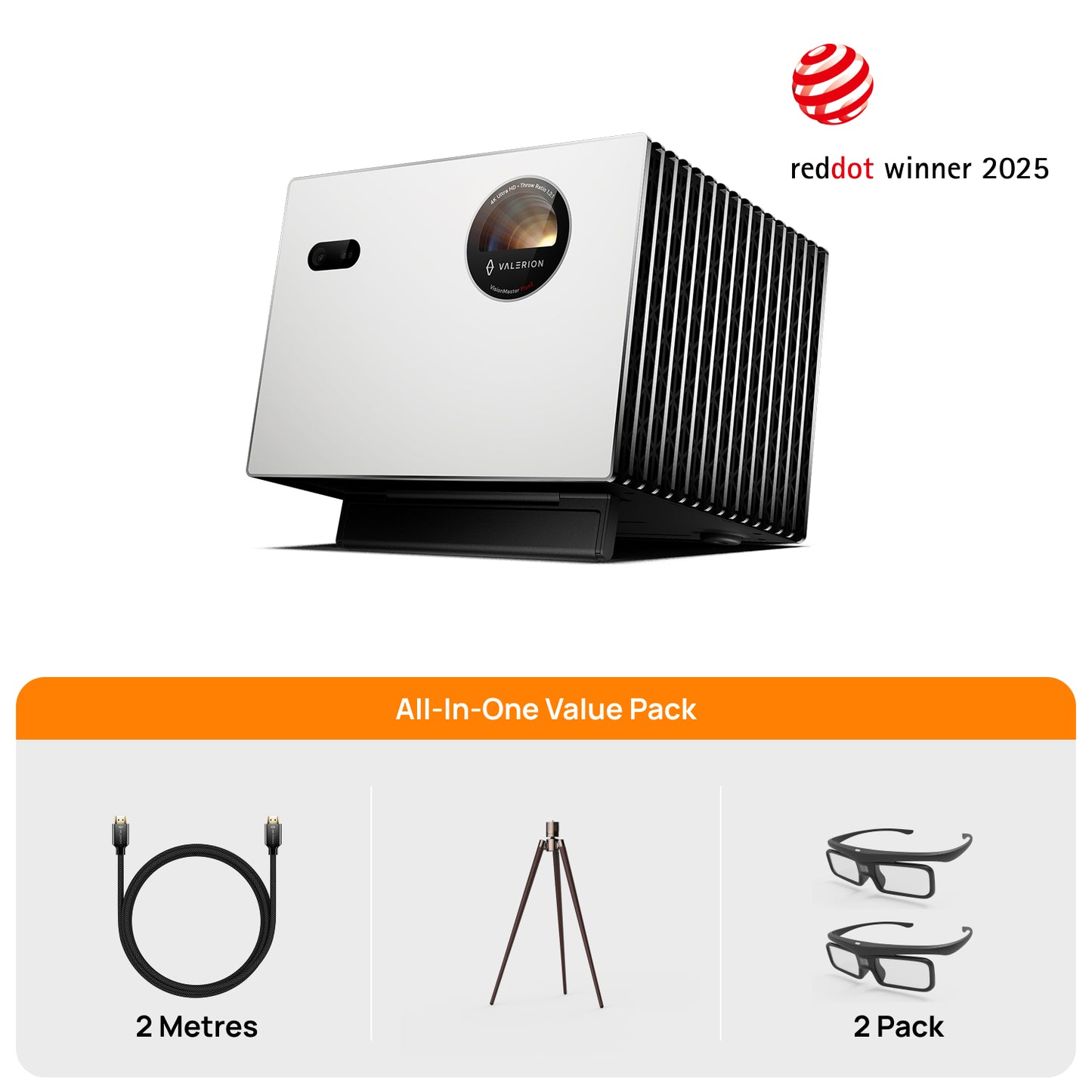 StreamMaster Plus2 + Stand + 3D Glasses (2Pack) + HDMI (EU&UK)